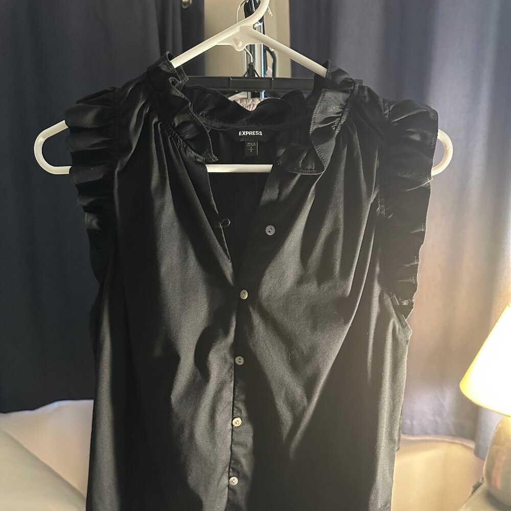 Express brand size small, sleeveless black dressy top